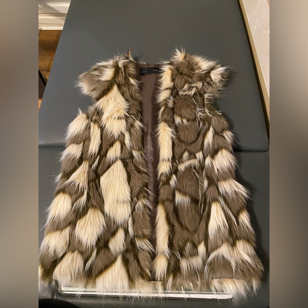 Zara Faux Fur Vest